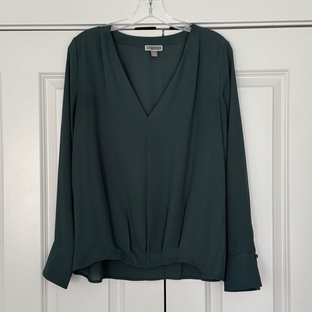 The Perfect Blouse for Work - Green - Size M